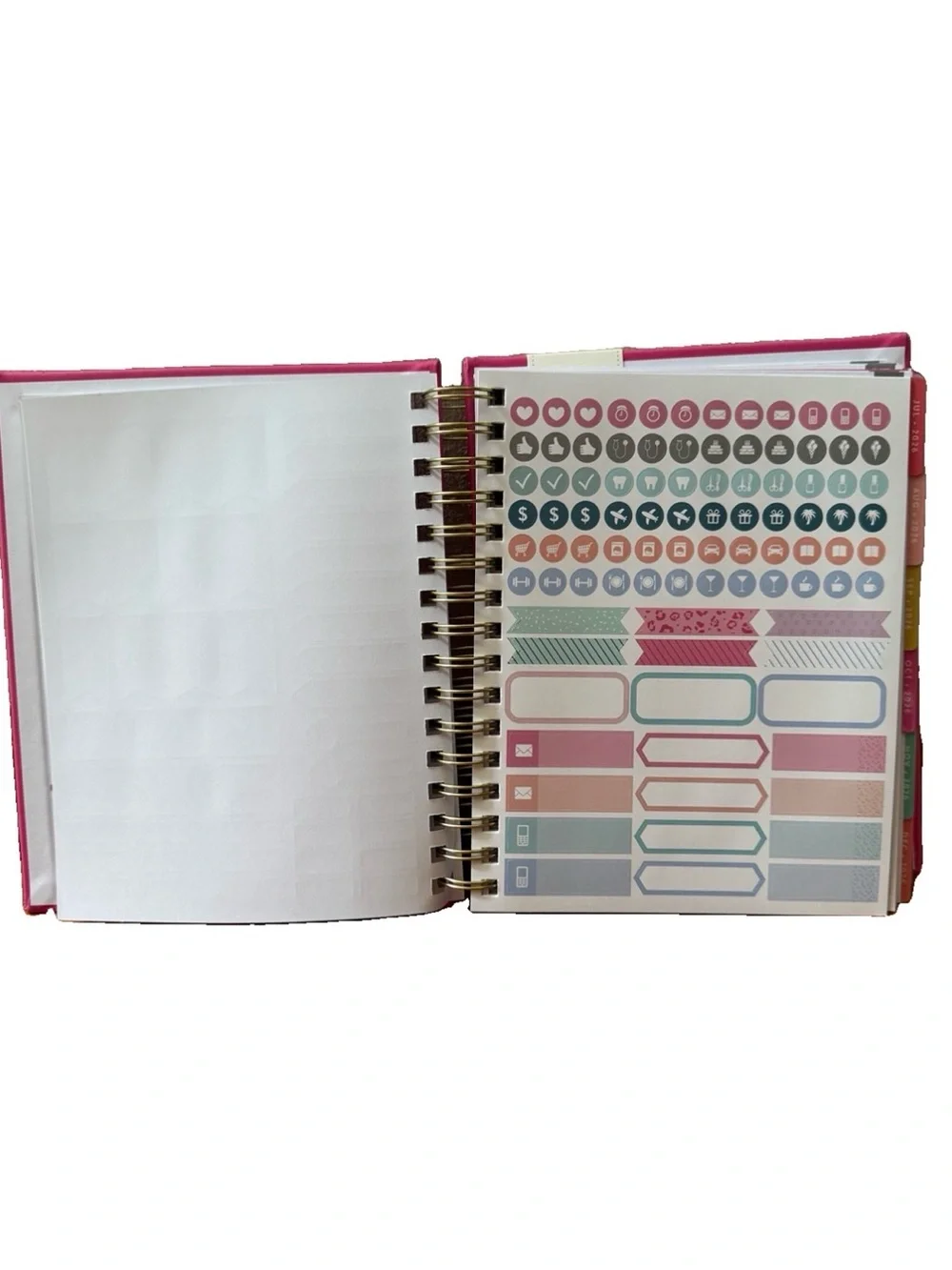 Eccolo Planner 2026- 2027 18-Month Weekly & Monthly Planner Hard Cover 8x7.5”